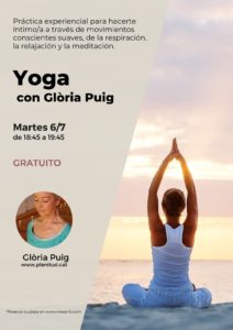 Sessió gratuïta de ioga ! Glòria Puig