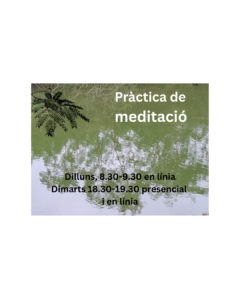 Cartell de meditació en grup