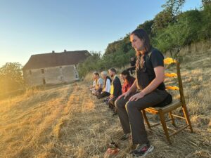 Zazen a l'exterior